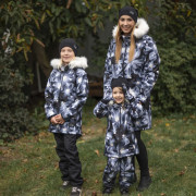 Dětské softshellové oteplovačky na zimu Lamb Black Esito