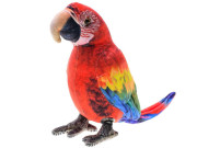 Papoušek Ara plyšový 20 cm červený stojící 0 m+