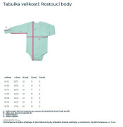 Rostoucí bodyčko pro miminka s krátkým rukávem Unicorn bílé Esito