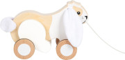 Dřevěná tahací hračka Králík se šustivými oušky small foot