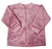 Kabátek s dlouhým rukávem na zip wellsoft MKCool Růžový