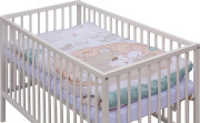 Dětská postýlka bílá s kompletní výbavou 120 x 60 cm Eri Scarlett
