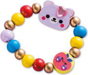 Kreativní sada Výroba šperků dřevěné korálky Lesní zvířátka 4 ks Janod Atelier 