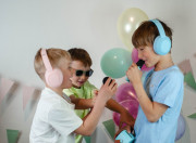 Bezdrátová dětská sluchátka s aktivním potlačením hluku Blue Lalarma