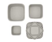 Sada boxů na svačinu 3 ks Platinum Silicone KikkaBoo