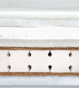 Kvalitní latexová dětská matrace 120×60 – 4 vrstvy, antialergická, Aloe Vera