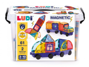Magnetická stavebnice s auty 63 ks Ludi