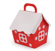 Vánoční dárková krabička domeček 1 ks
