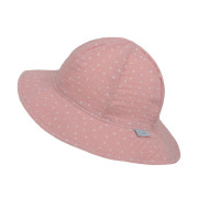 Dívčí klobouk mušelín Cameo pink dot Esito