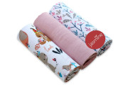 Mušelínové plenky sada mix Girl2 60x80 cm 3 ks Jasmine