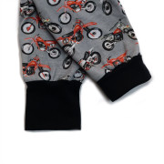 Rostoucí dětské tepláky Motorky Esito černá 