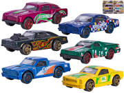 Auto retro 7 cm kov volný chod 6 ks