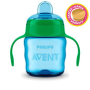 Hrneček pro první doušky Classic 200 ml s držadly chlapec + dárek miska 6 m+ Philips Avent