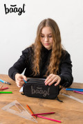 Studentský penál etue Black Baagl