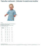 Dětská mušelínová košile Luca Cream Esito