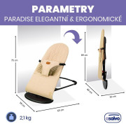 Dětské lehátko, beige Asalvo Paradise