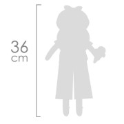 Plyšová panenka Sweet 36 cm s  kolébkou DeCuevas 