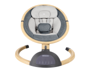 Houpací lehátko elektrické Ashlee Dark Grey KikkaBoo