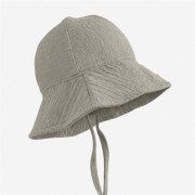 Kojenecký mušelínový klobouček linen New Baby 