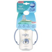 Hrneček tréninkový Cute Animals se silikonovým pítkem 320 ml Canpol babies
