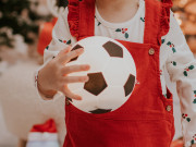 LED silikonová noční lampička Rgb, měkká s pumpičkou - fotbalový míč Mary's 