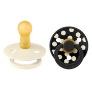 Dudlík z prírodního kaučuku Colour Polka 6 - 18 měsíců Bibs