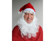 Mikulášská čepice s vousy
