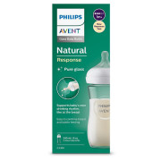 Láhev Natural Philips Avent Response skleněná 240 ml, 1 m+