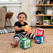 Hračka textilní kostky abeceda Alpha Stacks™ 4 ks 3 m+ Baby Einstein