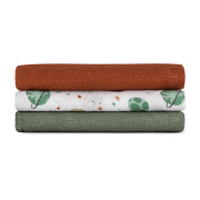 Sada plen bambusová mušelínová 3 ks Moussy 68 x 68 cm Petite&Mars