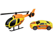 Vrtulník s autem ambulance