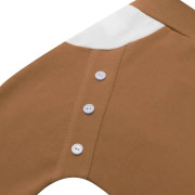 Kojenecké bavlněné tepláčky New Baby The Best hnědé