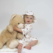 Dětské bílé kraťasy mušelín Motýlek Esito