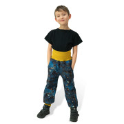 Rostoucí softshellové kalhoty Galaxie modré Esito