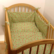 Dětské povlečení 2dílné flanelové zelené 130 x 90 cm