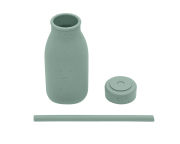 Láhev s brčkem Platinum Silicone KikkaBoo