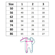 Kojenecký bavlněný overal New Baby BrumBrum Old pink