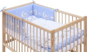 Dětská postýlka s kompletní výbavou Toro Scarlett 120 x 60 cm - modrá