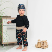 Dětské tepláky s vysokým pasem Chameleon - tmavě modrá Esito