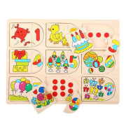 Obrázkové počítací puzzle Bigjigs Toys