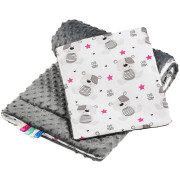 Oboustranný Set z Minky do kočárku New Baby