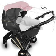 Mušelínová sluneční stříška na kočárek Nature Baby Nellys