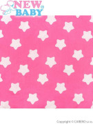 6-dílné ložní povlečení New Baby 90 x 120 cm hvězdičky růžové