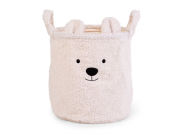 Koš na hračky Teddy Off White 30 x 30 x 30 cm Childhome