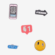 Amulety - ozdoby na boty Amuletz Social Vibes mix Coqui