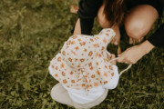 Bio mušelínový klobouček Daisies T-tomi