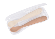 První lžičky silikonové 2 ks s pouzdrem Beaba