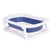 Dětská skládací vanička s odtokem modrá