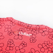 Tričko dívčí tenké TISK KR Outlast®UV faktor 50+, jahodová kytičky