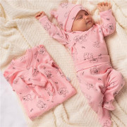 Kojenecká soupravička do porodnice Nicol Medvídci růžová